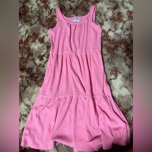 Old Navy Pink Sleeveless Tiered Dress for Girls